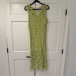 House of Harlow crochet midi with slip